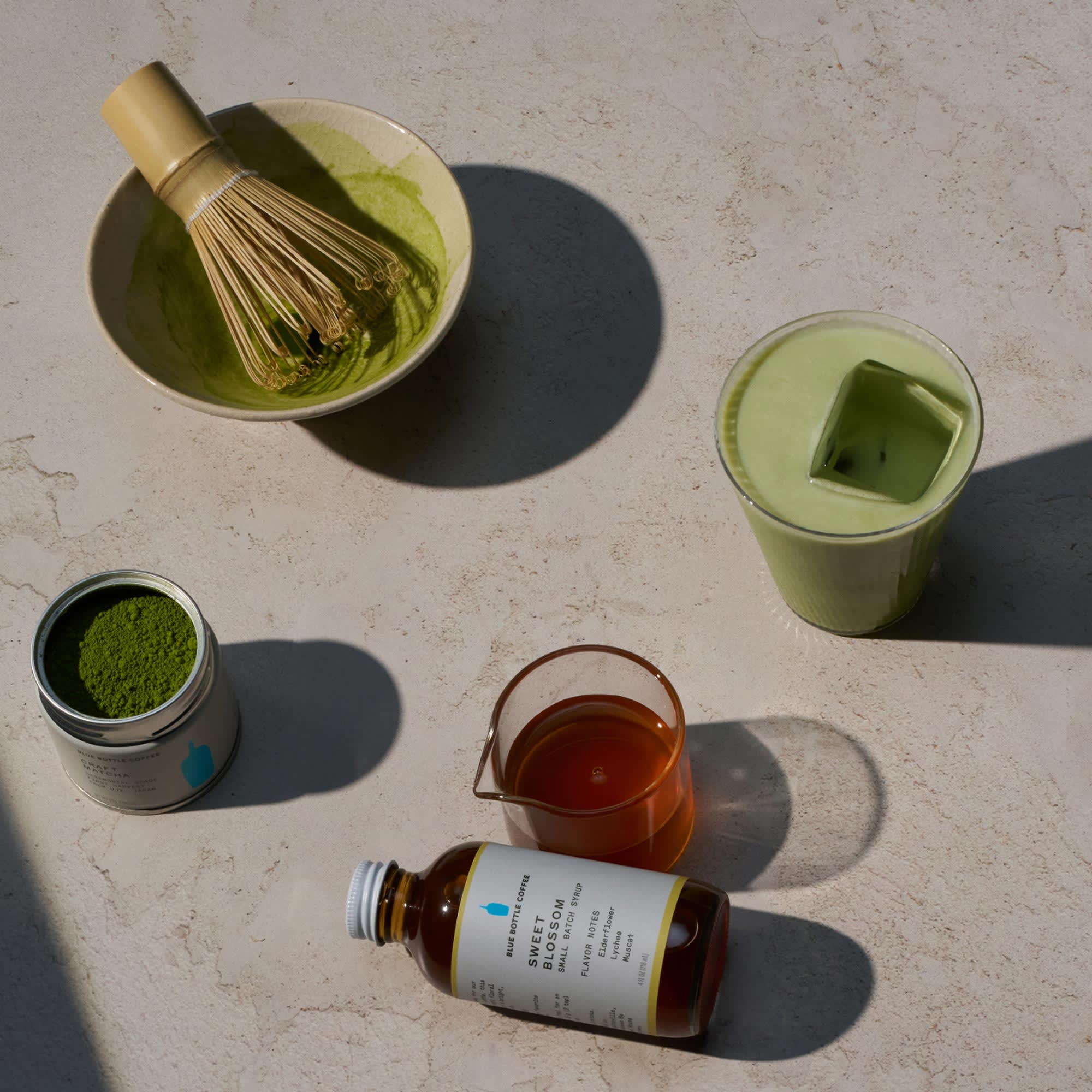 Sweet Blossom Matcha Latte Set
