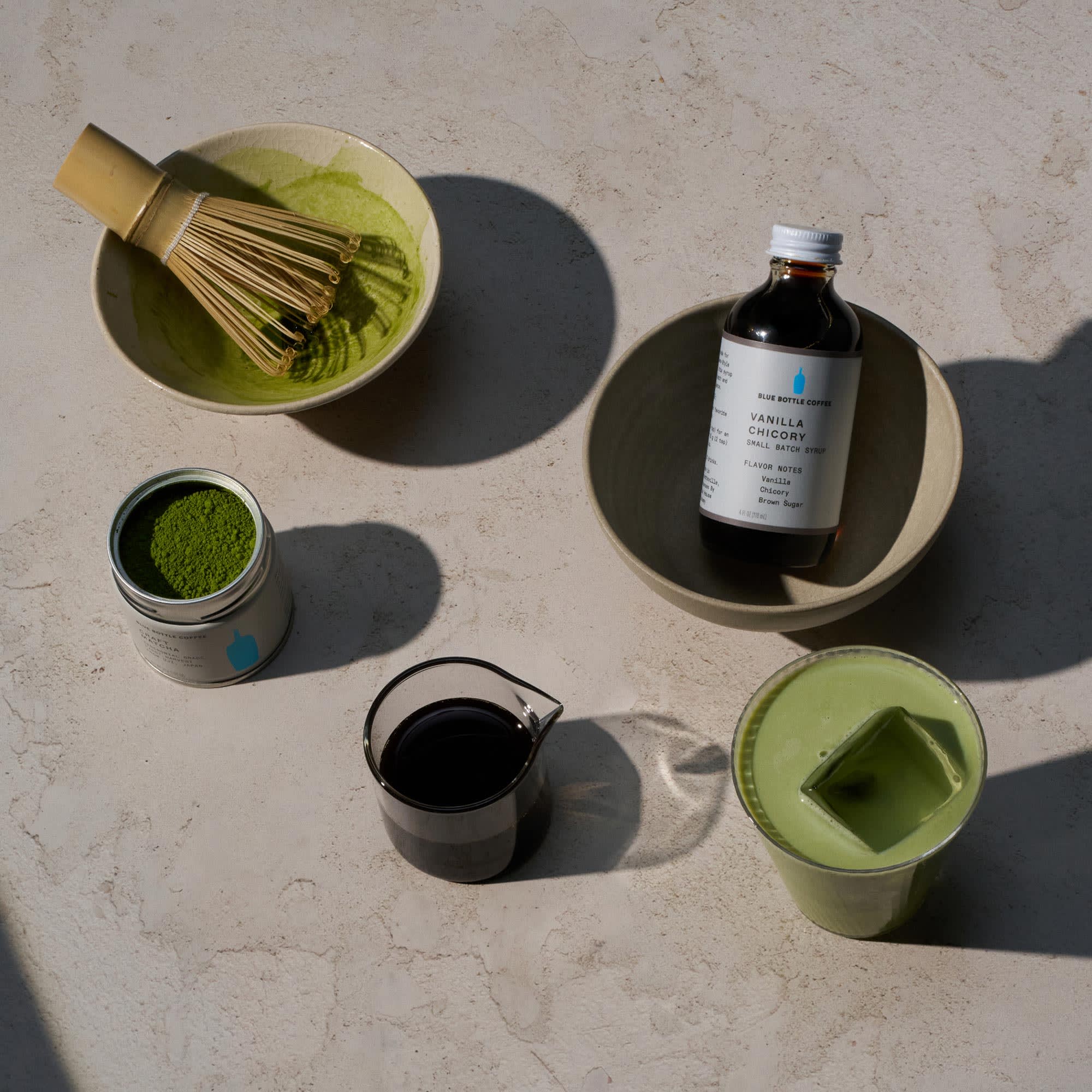 Vanilla Chicory Matcha Latte Set